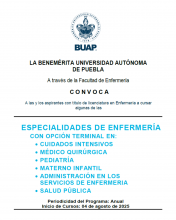 Convocatoria 2025 Especialidades de Enfermería